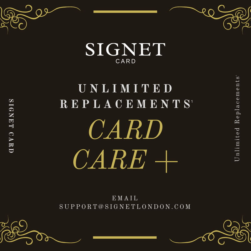 1 Year Free Card Insurance + Unlimited replacements